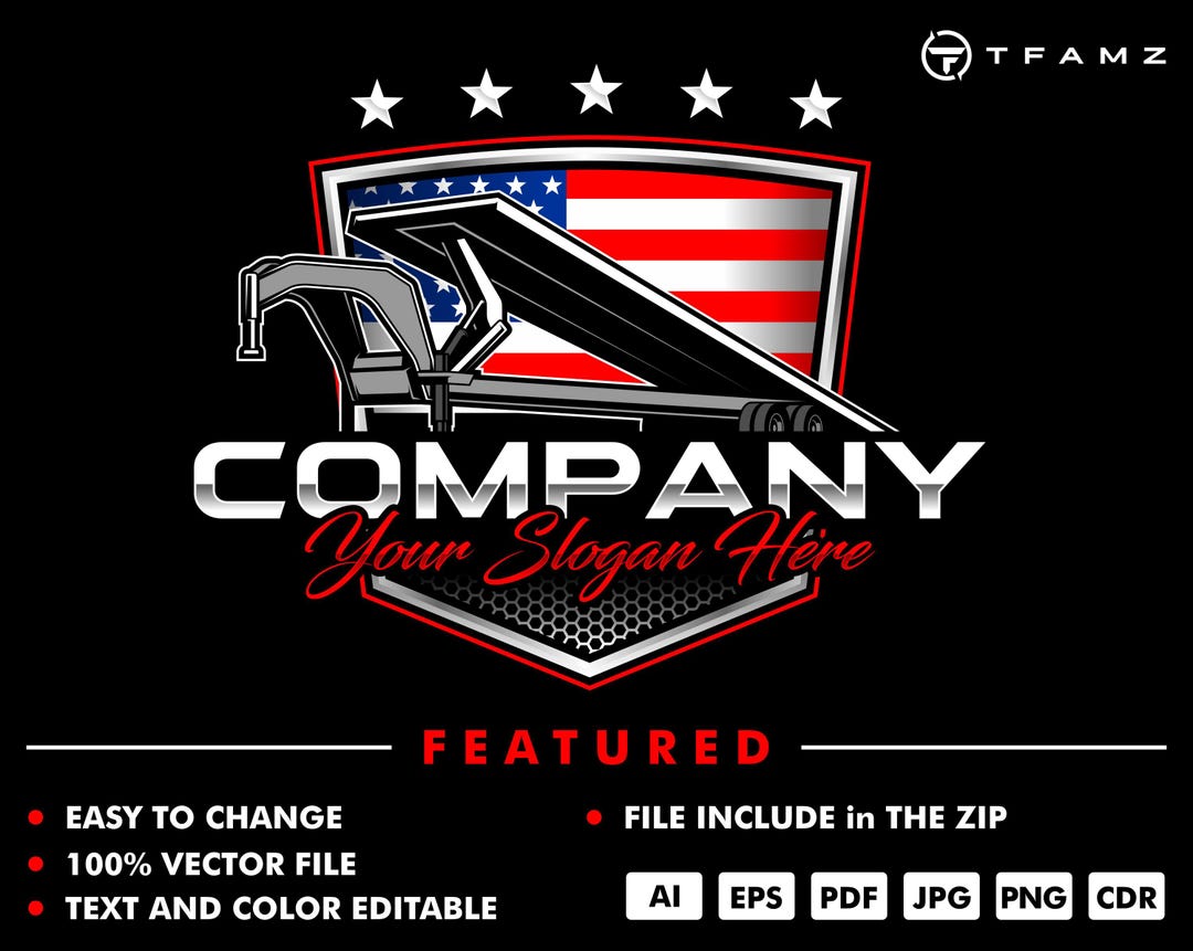 Hotshot Logo - Truck Logo - Trailer Logo - Trucking Logo - Rental Logo ...