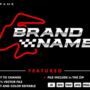 track logo - racing logo - car logo - automotive logo - car racing logo - automotive - illustration