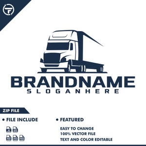 truck logo - truck - vector - illustration - trucking logo - cargo - transportation - automotive