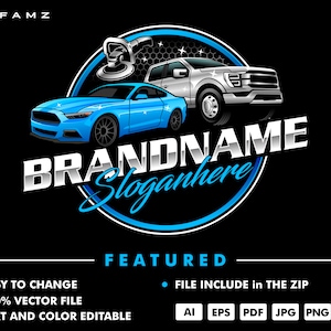 logotipo de detalhamento de automóveis - logotipo de carro - logotipo de detalhamento - logotipo de lavagem de carro - modelo de logotipo - automotivo - ilustração