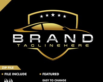 car logo - luxury logo - sport car logo -car vector - illustration - automotive