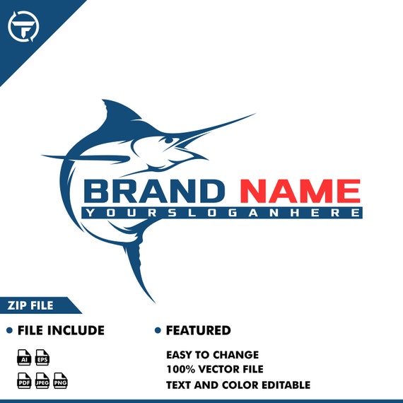 Marlin Fish Logo Fishing Logo Fish Animal Vector Illustration -  Canada