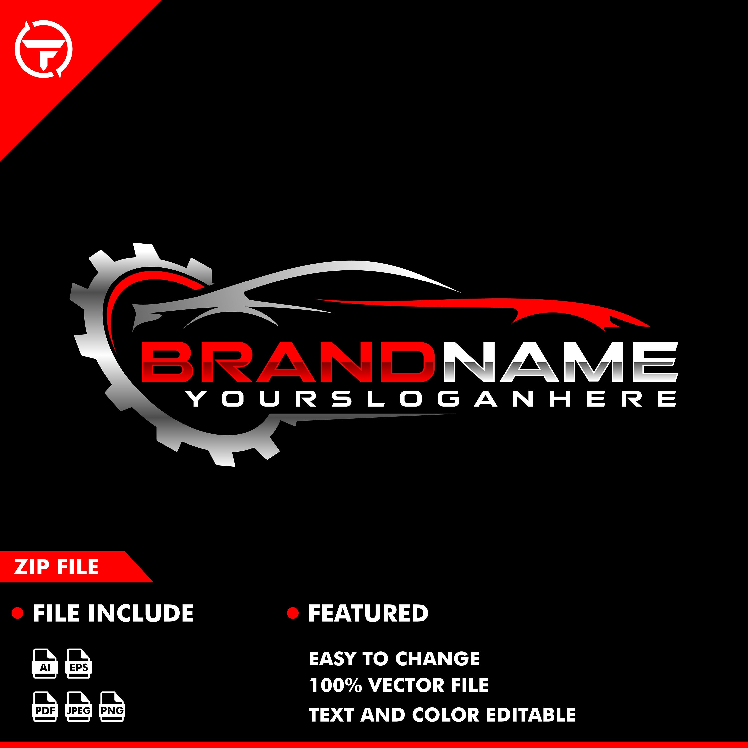 Car Logo Auto Gear Logo Auto Service Racing Logo Gear Etsy Australia