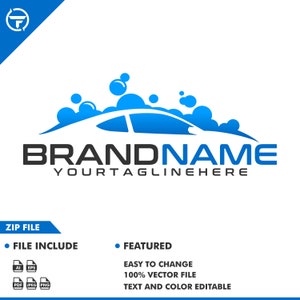 car wash logo - auto detailing - car logo - automotive