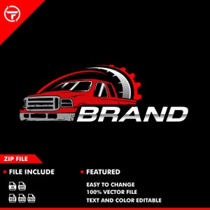 pickup logo - truck - car - logo - automotive