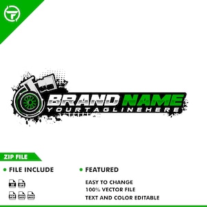 turbo logo - speed auto logo - automotive