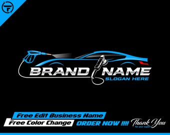car wash logo - auto detailing - car logo design - sport car - detailing - car vector - vector - illustration - automotive logo - automotive