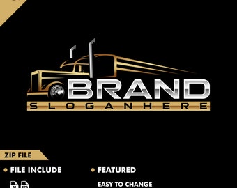 trucking logo - truck logo - truck - vector - illustration - service - cargo - transportation - automotive