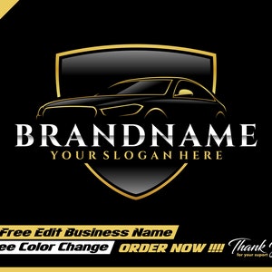 car logo - exotic car logo - automotive logo - sport car logo - elegant logo - auto dealer - car logo - illustration