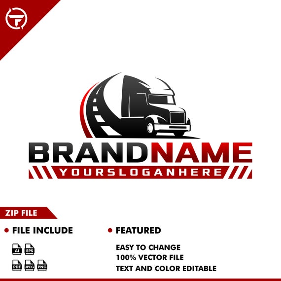 design dispatching, trucking, transport, logistic and auto detailing logo