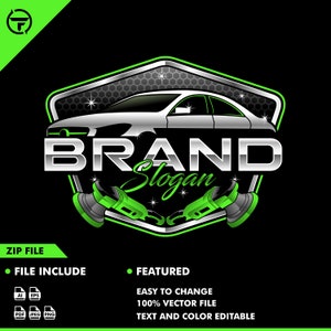 auto detailing logo - car wash logo - car logo - car vector - vector - illustration - automotive