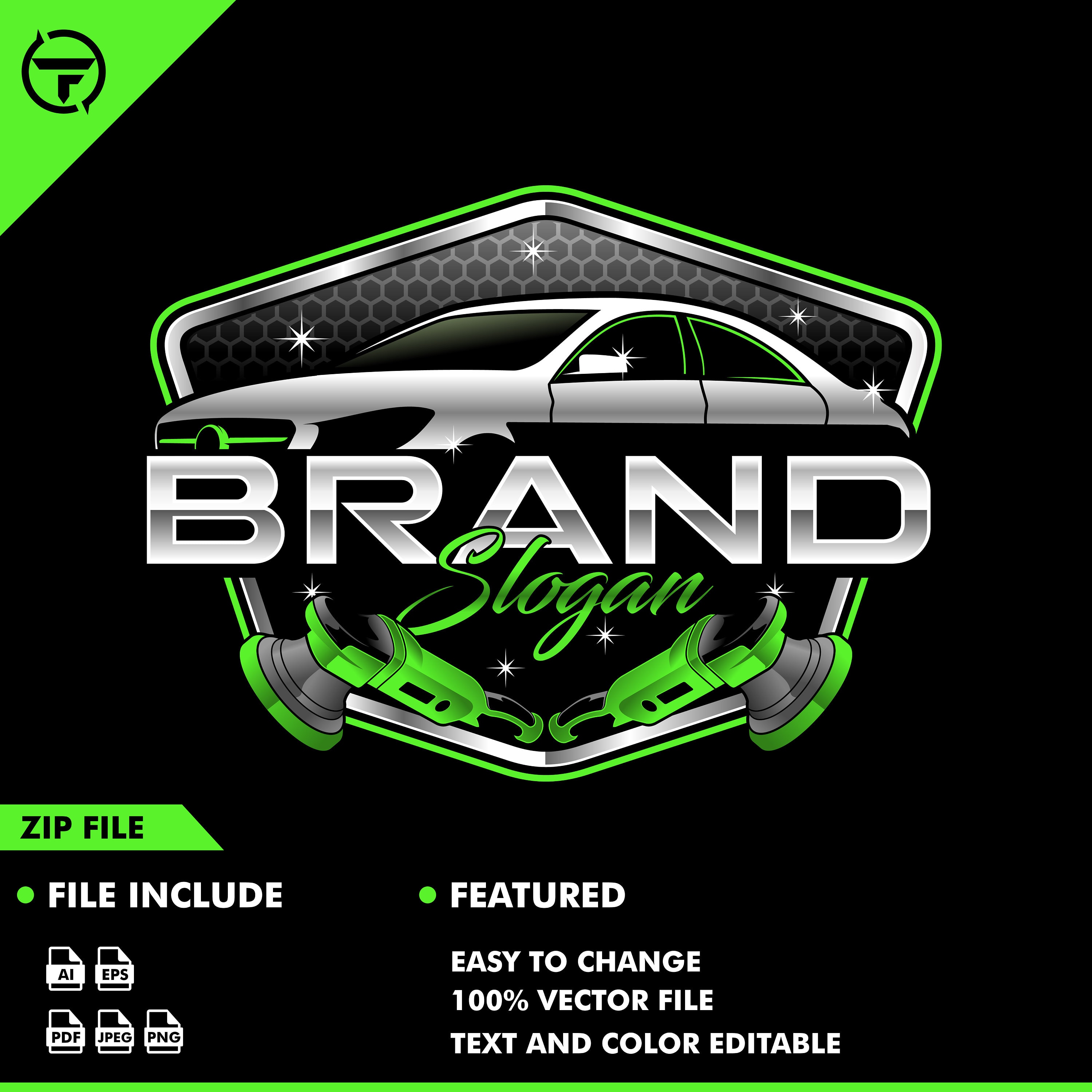 Auto Detailing Logo Car Wash Logo Car Logo Car Vector Etsy Denmark