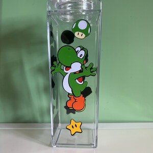 Mario milk carton water bottle-500ml-drinks bottle character bottle image 3