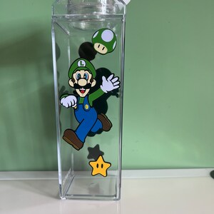 Mario milk carton water bottle-500ml-drinks bottle character bottle image 2