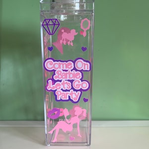 Barbie milk carton water bottle