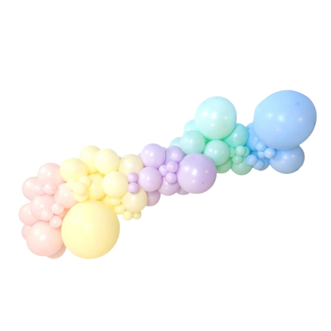 DIY Balloon Garland Kit Pastel Pink Blue Yellow Green Blue Etsy