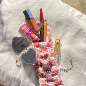 ON SALE NOW!!Cute crochet pouch, crochet makeup bag, crochet pencil case, crochet long pouch, crochet hook holder, multipurpose pouch