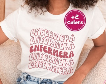 Enfermera Latina Shirt| Bilingual Nurse Tee| Nursing School Gift| Regalo Enfermeria| NICU Latina Nurse Spanish Tee| Latina Owned Business
