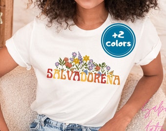 Salvadorean Shirt| Camisa Salvadorena| Made in El Salvador Tee| Salvadorian Pride| Salvi Gift| Latinx Heritage Month| Latina Owned Business