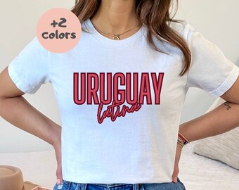 Uruguayan Shirt| Team Uruguay Tee| Regalo Orgullo Uruguayo| Equipo Futbol Uruguay| Gift for Uruguayan Woman Birthday| Latina Owned Business
