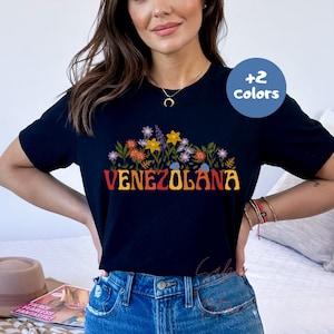 Venezuela Shirt| Camiseta Venezolana| Latino Heritage| Half Venezuelan Pride| Venezolano AF Present| Spanish Groovy| Latina Owned Business