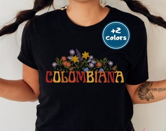 Colombian Shirt| Camiseta Colombia| Made in Colombia Heritage Tee| Half Colombian Pride Tee| Colombian AF Present| Hispanic Heritage Month