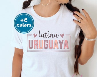Uruguaya Shirt| Team Uruguay Tee| Camiseta Orgullo Uruguayo| Made in Uruguay Regalo| Gift for Uruguayan| Spanish Uruguay| Latina Owned Shop
