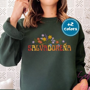 El Salvador Sweatshirt| Salvadorean Spanish Crewneck| Sueter Orgullo Salvadoreno| Regalo Cumpleanos| Made in El Salvador| Regalo Navidad
