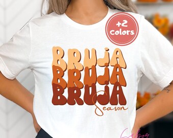 Bruja Shirt| Latina Halloween Tee| Camiseta Dia de las Brujas| Latino Costume| Groovy Latina Shirt| Bruja Vibes Gifts| Latinx Owned Business