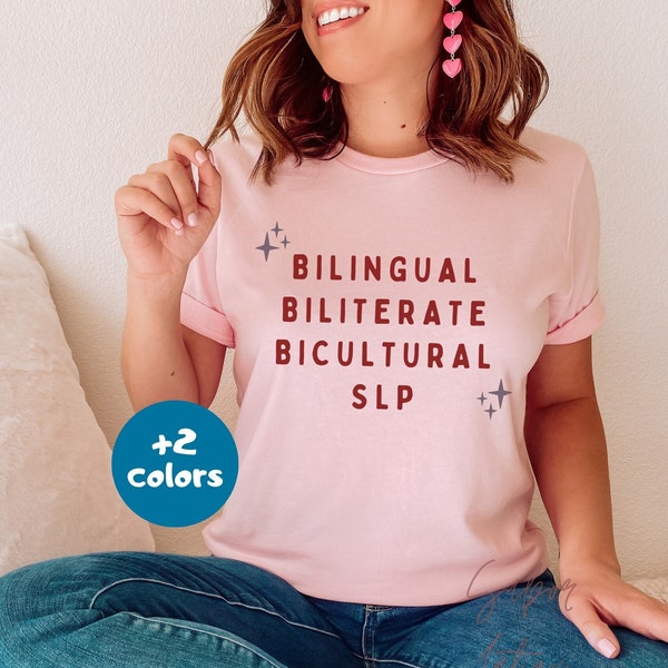 Bilingual Speech Language Pathologist Shirt| Patologa del Habla y Lenguaje Tee| Bilingual SLP Therapy Gift| Medical SLP Present| SLP Grad