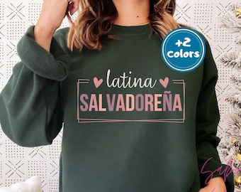 Salvadorean Sweatshirt| Sueter Salvadoreno| Made in El Salvador| Salvadorian Pride| Salvi Gift| Latinx Heritage Month| Latina Owned Business