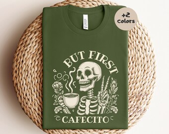 But First Cafecito Shirt| Spanglish Funny Tee| Regalo para Mama| Educated Latina| Poderosa Chingona| Cafe Con Leche| Hispanic Owned Business
