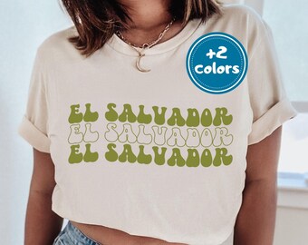 Camicia El Salvador/T-shirt spagnola salvadoregna/Orgullo Salvadoreno/Regalo Cumpleanos/El Salvador Soccer/Regalo Navidad/Team El Salvador Tee