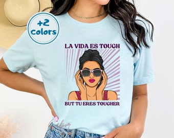 Spanglish Motivational T-shirt | Spansk mental hälsa T-shirt | Latinamerikansk egenmakt | Latinamerikanska ordlekar | Chingona Cabrona Regalo | Latinamerikanskt ägt företag