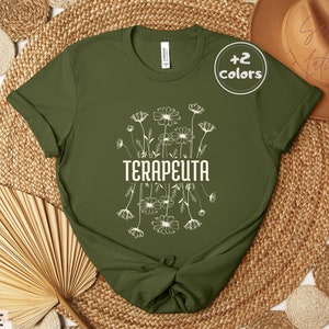 Terapeuta Shirt| Spanish Therapist Tee| Consejera Escolar Bendecida| Bilingual Language Speech | Salud Mental Terapista| Latina Owned Shop