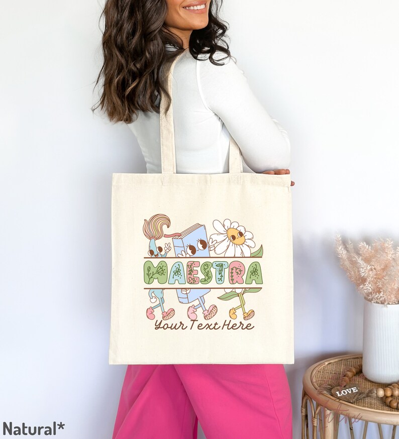 Latina Teacher Bag| Personalized Maestra Tote| Custom Back to School ...