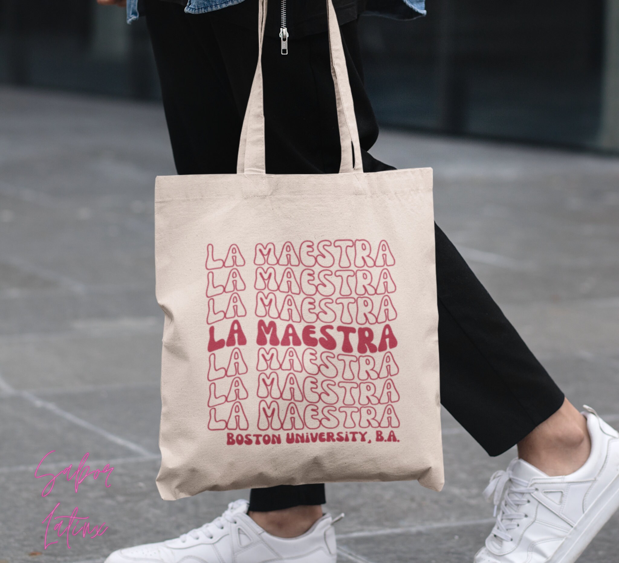 Maestra Bag| Personalized Spanish Teacher Tote| Custom Made to Order ...