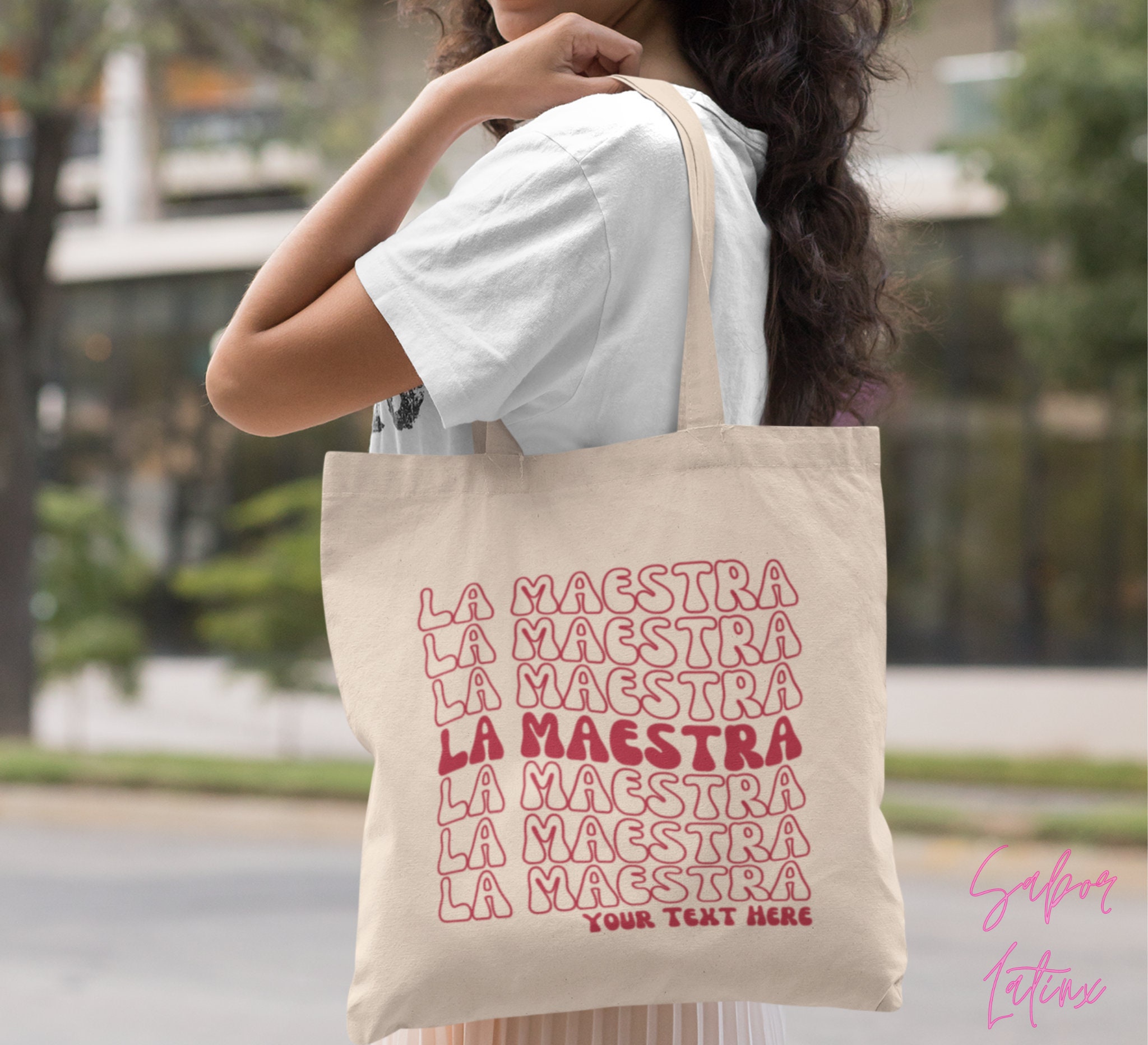 Maestra Bag| Personalized Spanish Teacher Tote| Custom Made to Order ...