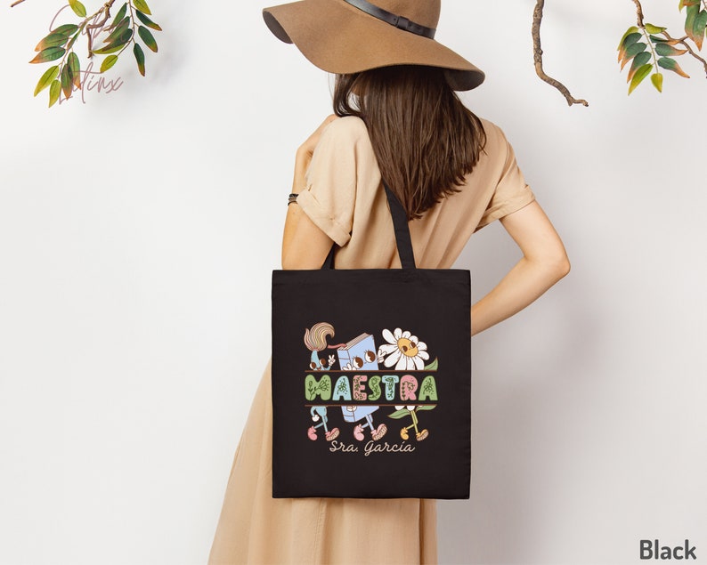 Latina Teacher Bag| Personalized Maestra Tote| Custom Back to School ...