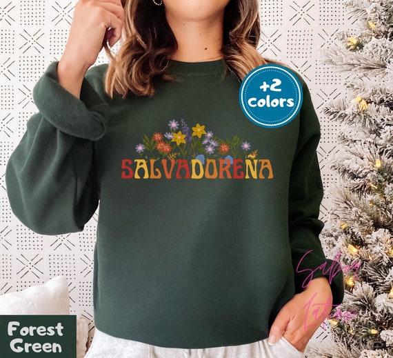 El Salvador Sweatshirt| Salvadorean Spanish Crewneck| Sueter Orgullo Salvadoreno| Regalo Cumpleanos| Made in El Salvador| Regalo Navidad