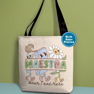 Maestra Tote Bag| Personalized Spanish Teacher Bag| Custom Made to ...