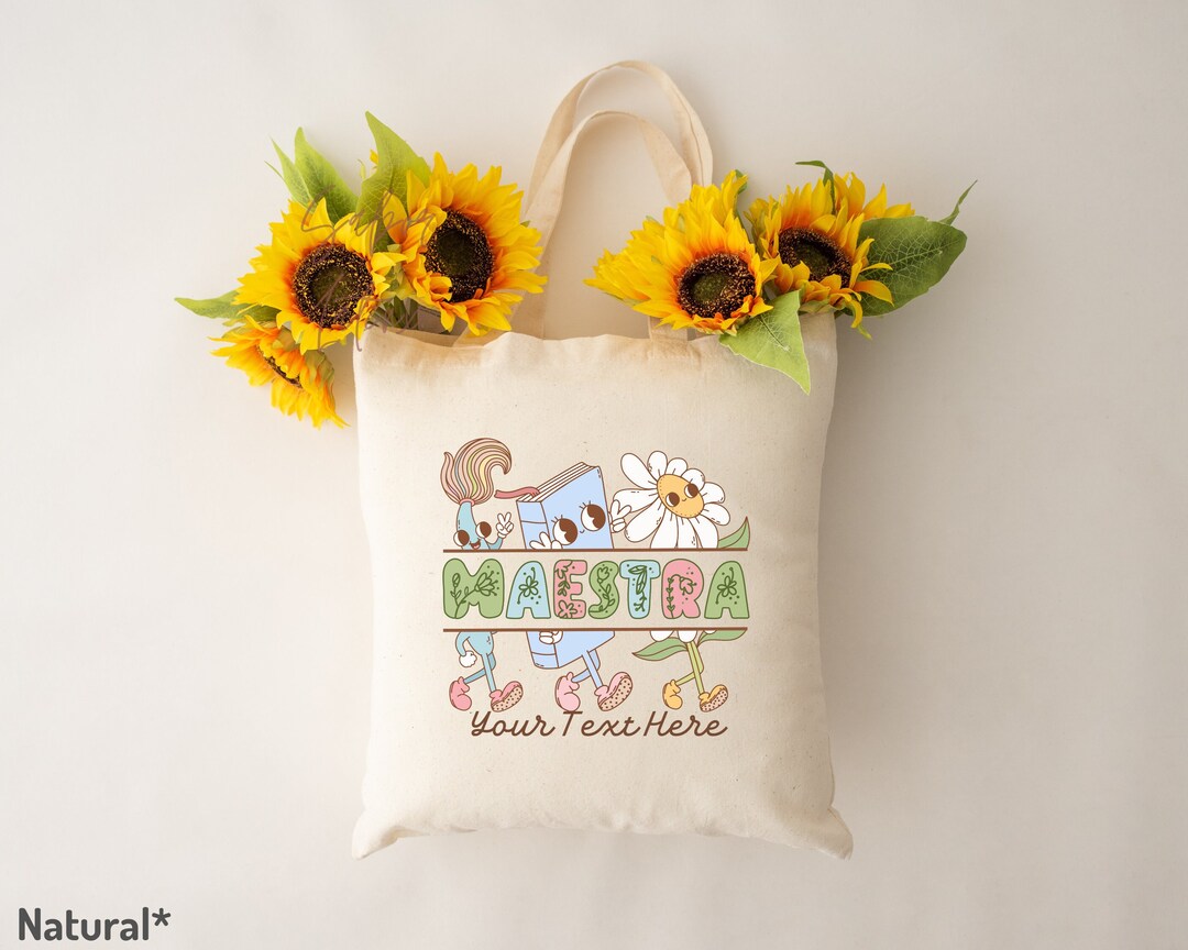 Latina Teacher Bag| Personalized Maestra Tote| Custom Back to School ...