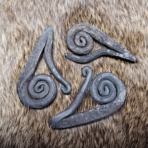 Scottish fire steel snail striker ramshead striker hand forged hand made