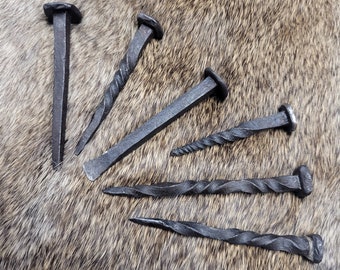 Pipe Tamper Pipe Nail hand forged handmade twisted