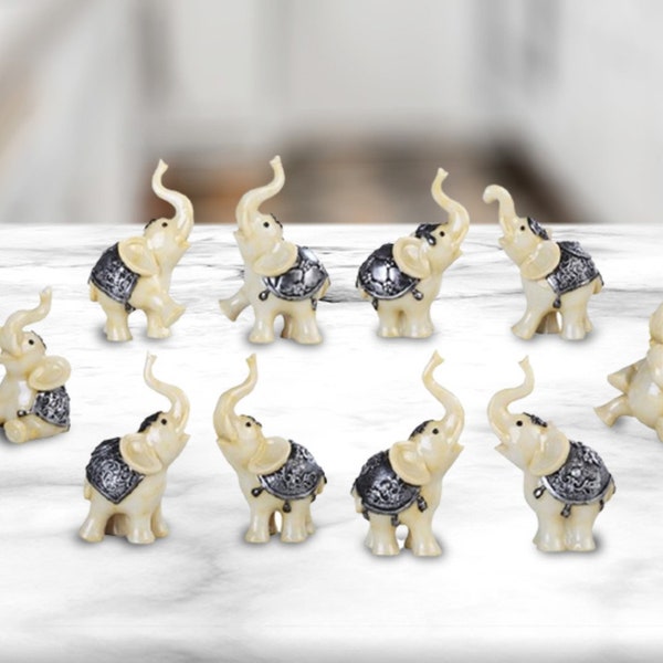 Ivory Elephant Figurine Etsy