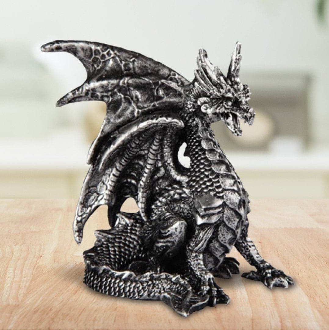 PT Checkmate Gray Dragon Ornament