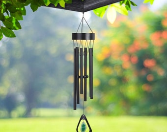 33" Long Black Metal Wind Chime  Statue Fantasy Decoration Room/Home Decor New Home Gifts