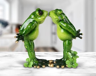 Frogs Funny Figurine Statue Ornament Comical Frog Sculpture 'Let me See!'  NEW IN