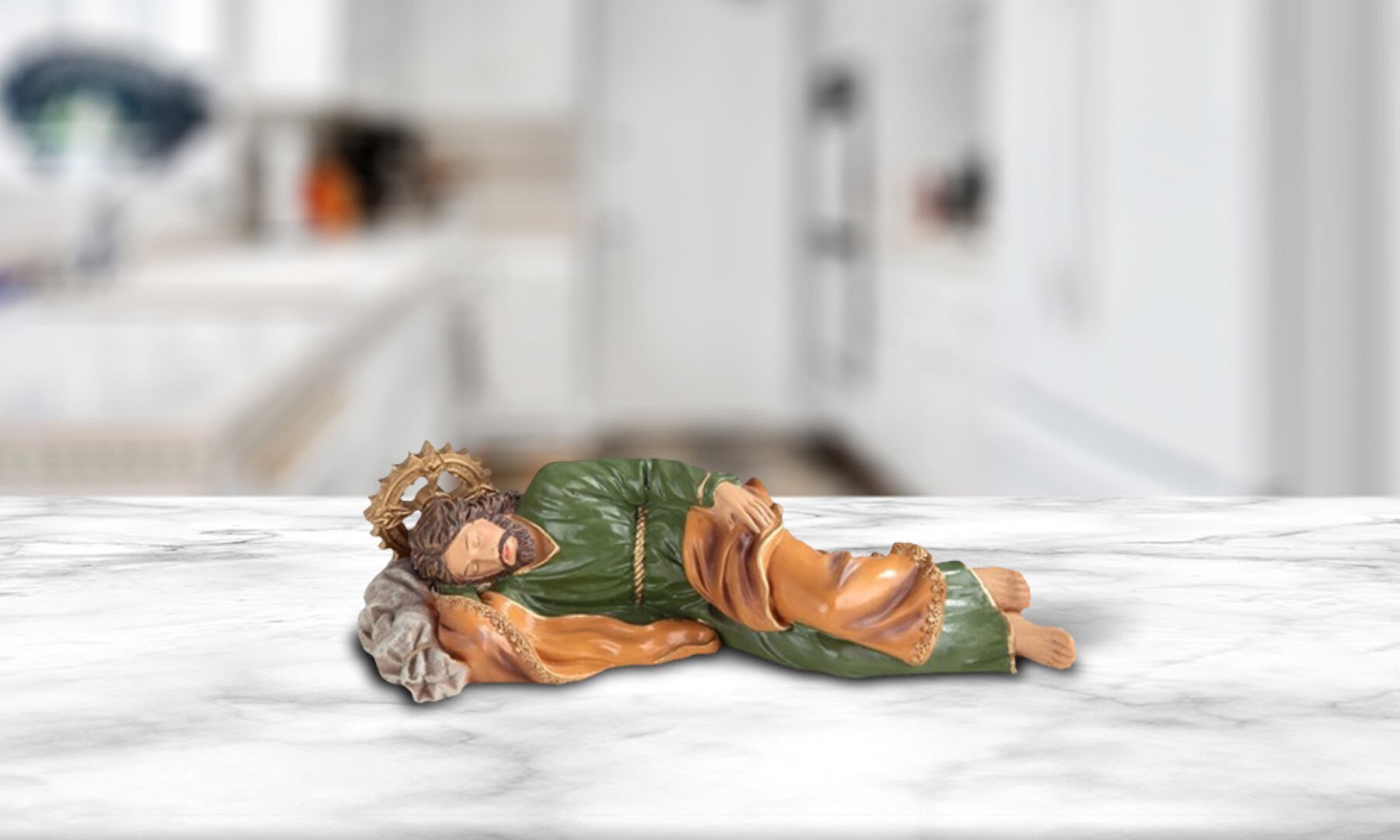 Sleeping St. Joseph Statue Holy Figurine Religious Decoration 12W Room