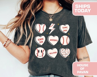 Chemise de jour de match de baseball, chemise T-Mom, chemise de baseball pour femme, chemise de maman de sport, cadeau de fête des mères, chemise de baseball familiale, Comfort Colors®